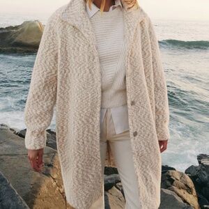 Z Supply Connor Coat in Whisper White Size Medium